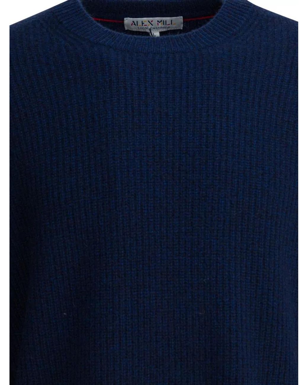 Alex Mill Blue Cashmere Sweater for men