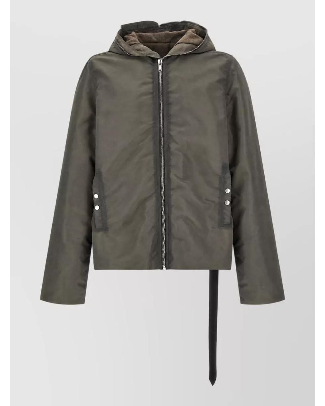 Rick Owens Gray Padded Coat for men