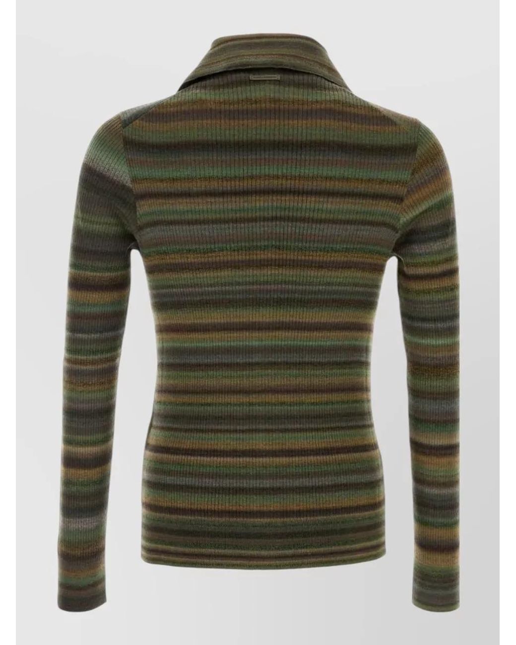Dolce & Gabbana Green Wool Blend Embroidered Cardigan for men