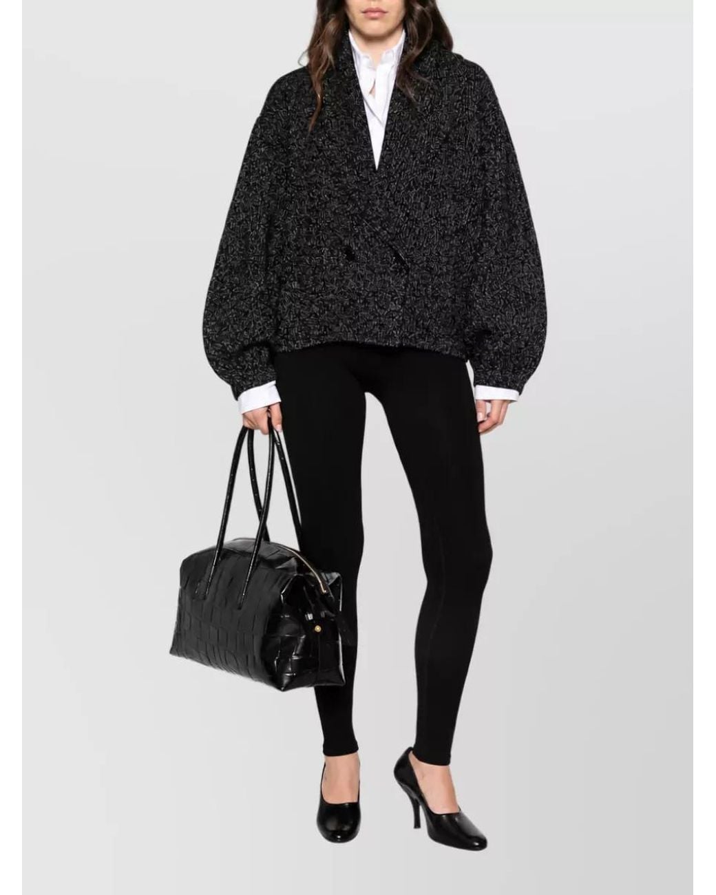 Totême  Black Ribbed High-Rise Slim-Fit Leggings