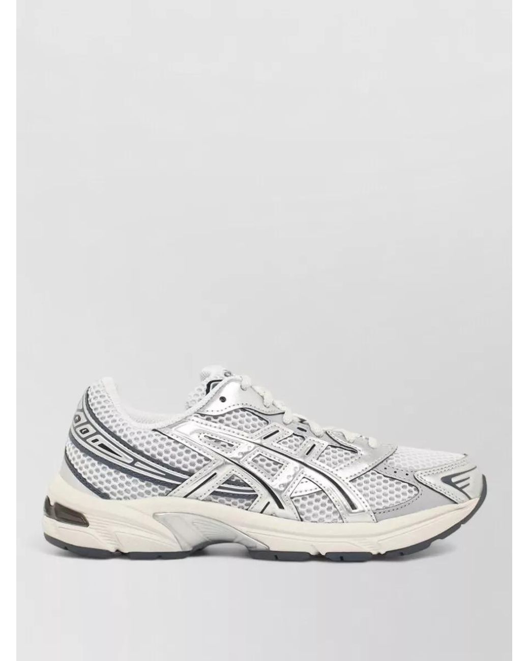Asics White Mesh Low-Top Sneakers