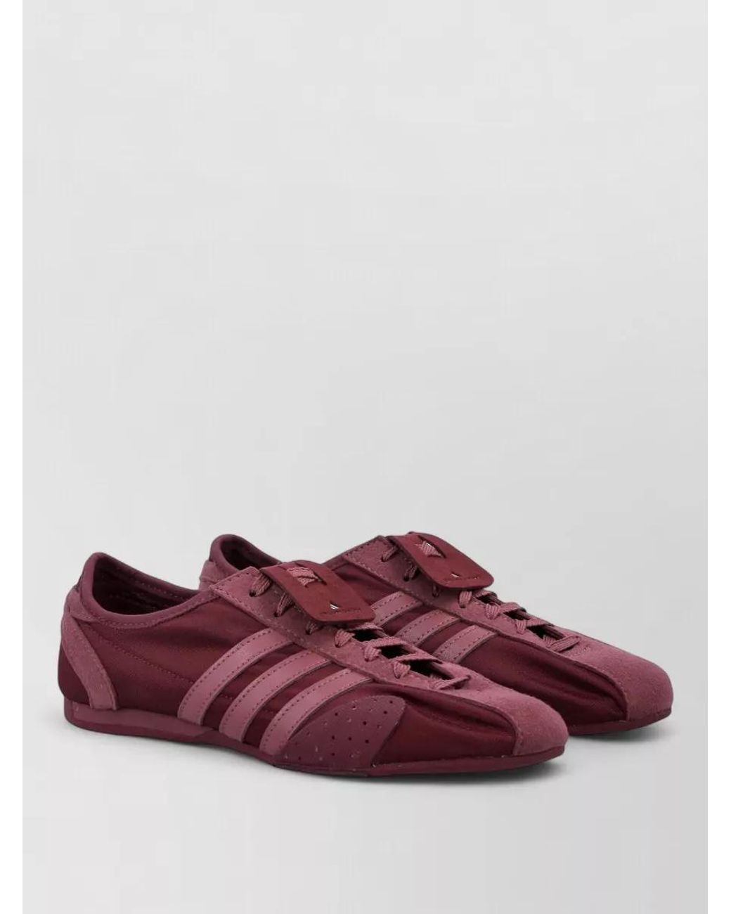 Adidas By Stella McCartney Brown Leather Lace-Up Sneakers