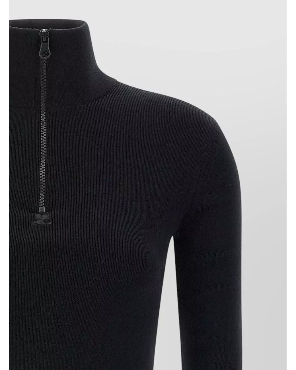 Courreges Blue Wool Mini Dress