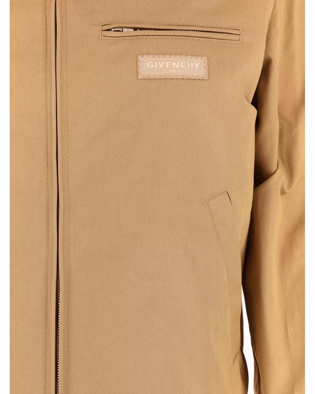 Givenchy Natural Cotton Single Breasted Coat for men