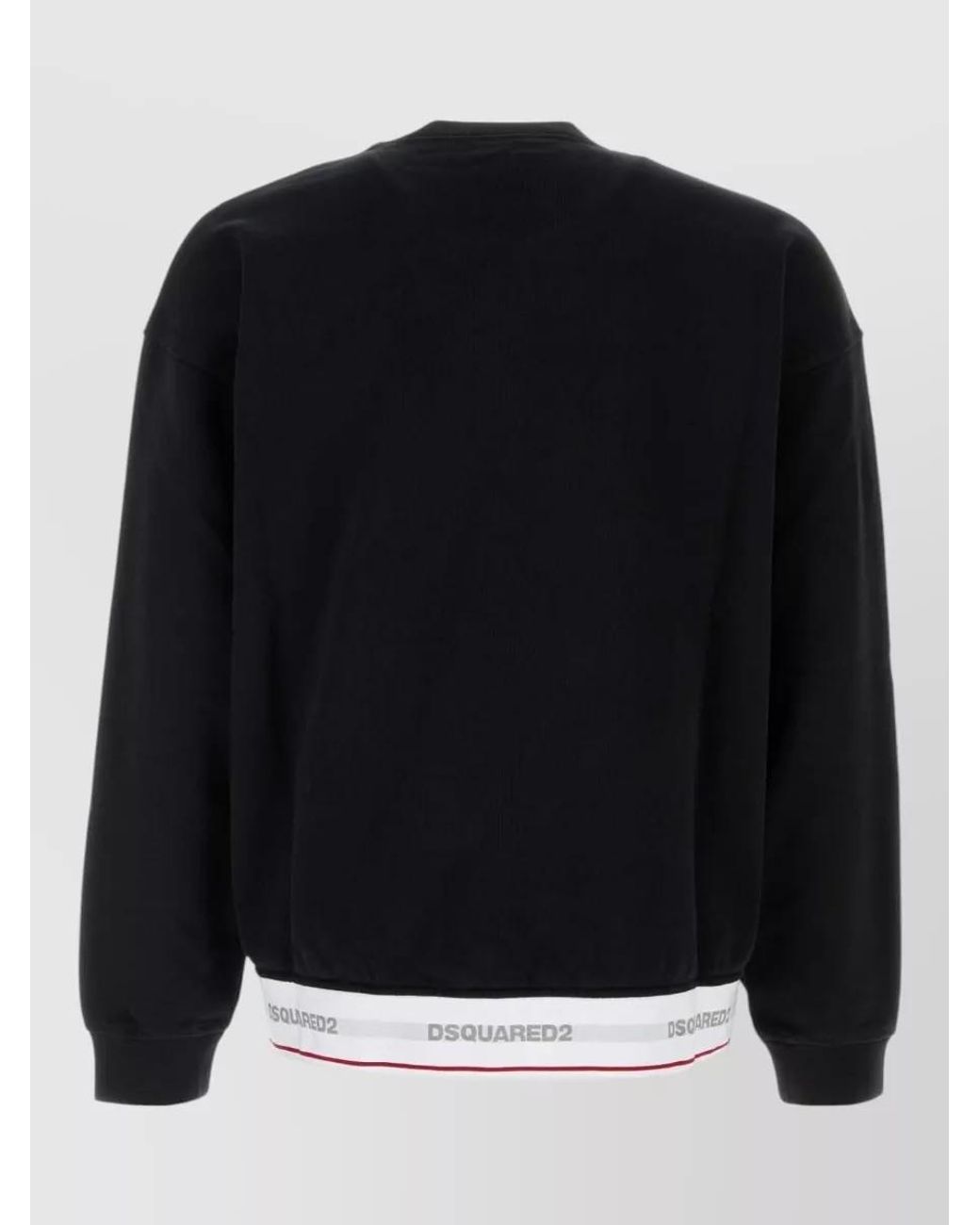 DSquared² Black Cotton Oversized Sweatshirt for men