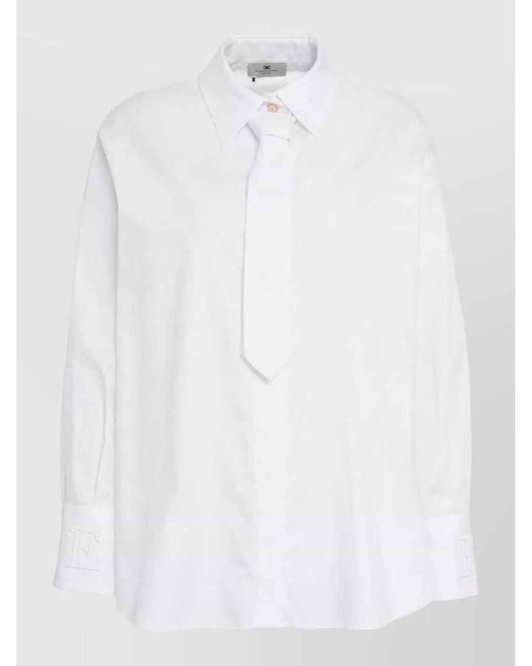 Elisabetta Franchi White Cotton Shirt