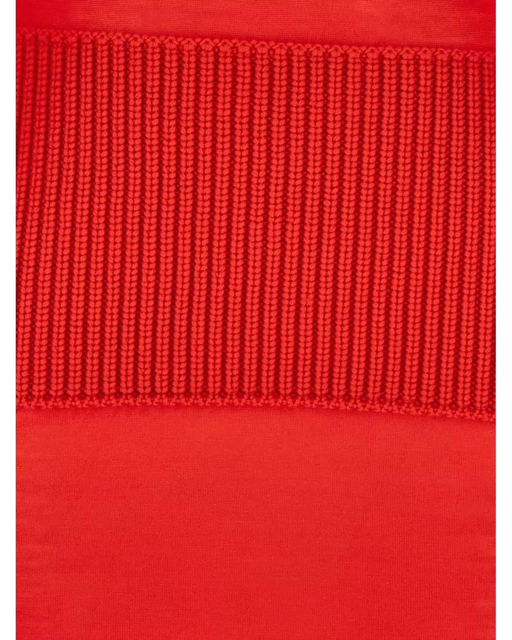 Alaïa Red Wool Bodycon Knitted Dress