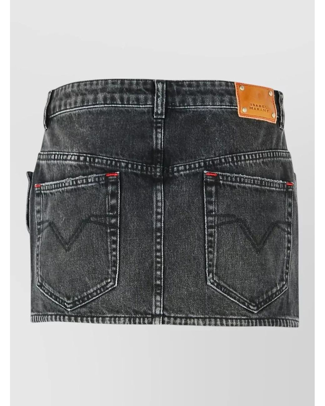 Isabel Marant Black Denim Mini Skirt
