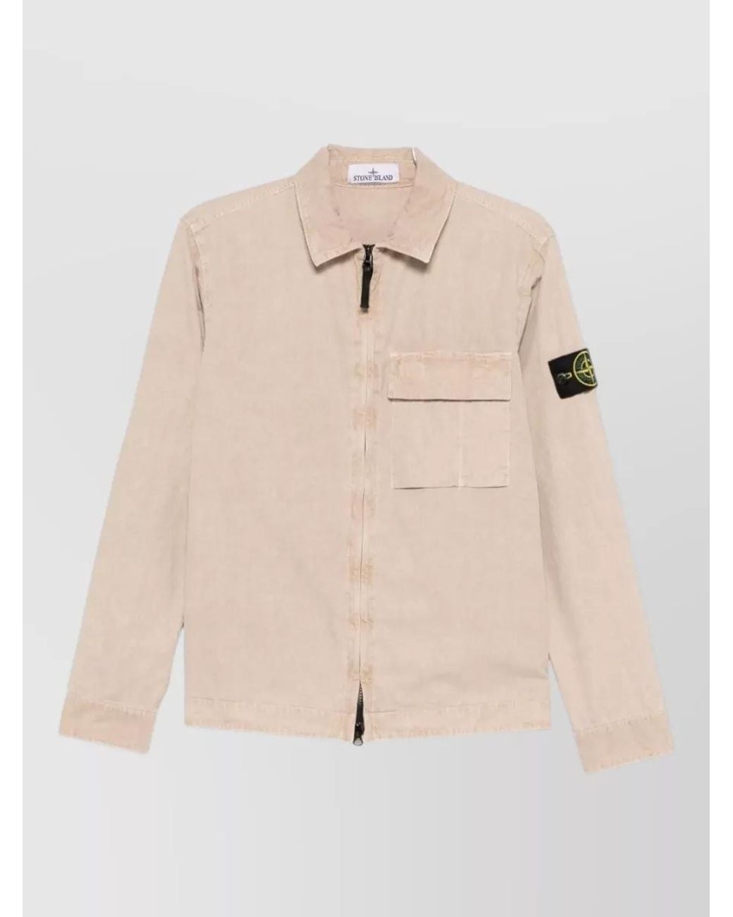 Stone Island Natural Cotton Overshirt for men