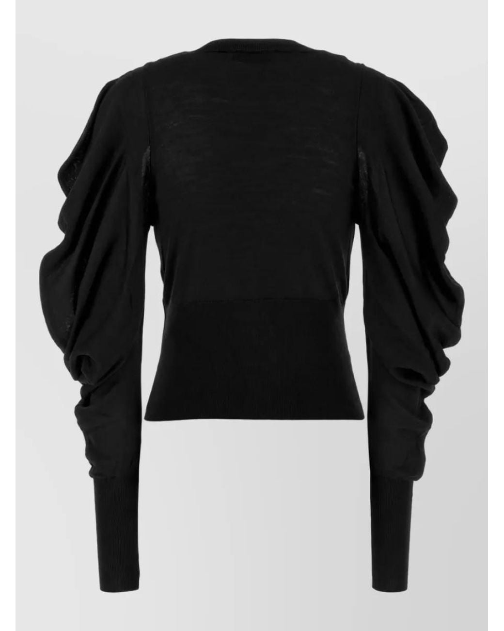 Blumarine Black Virgin Wool Cardigan