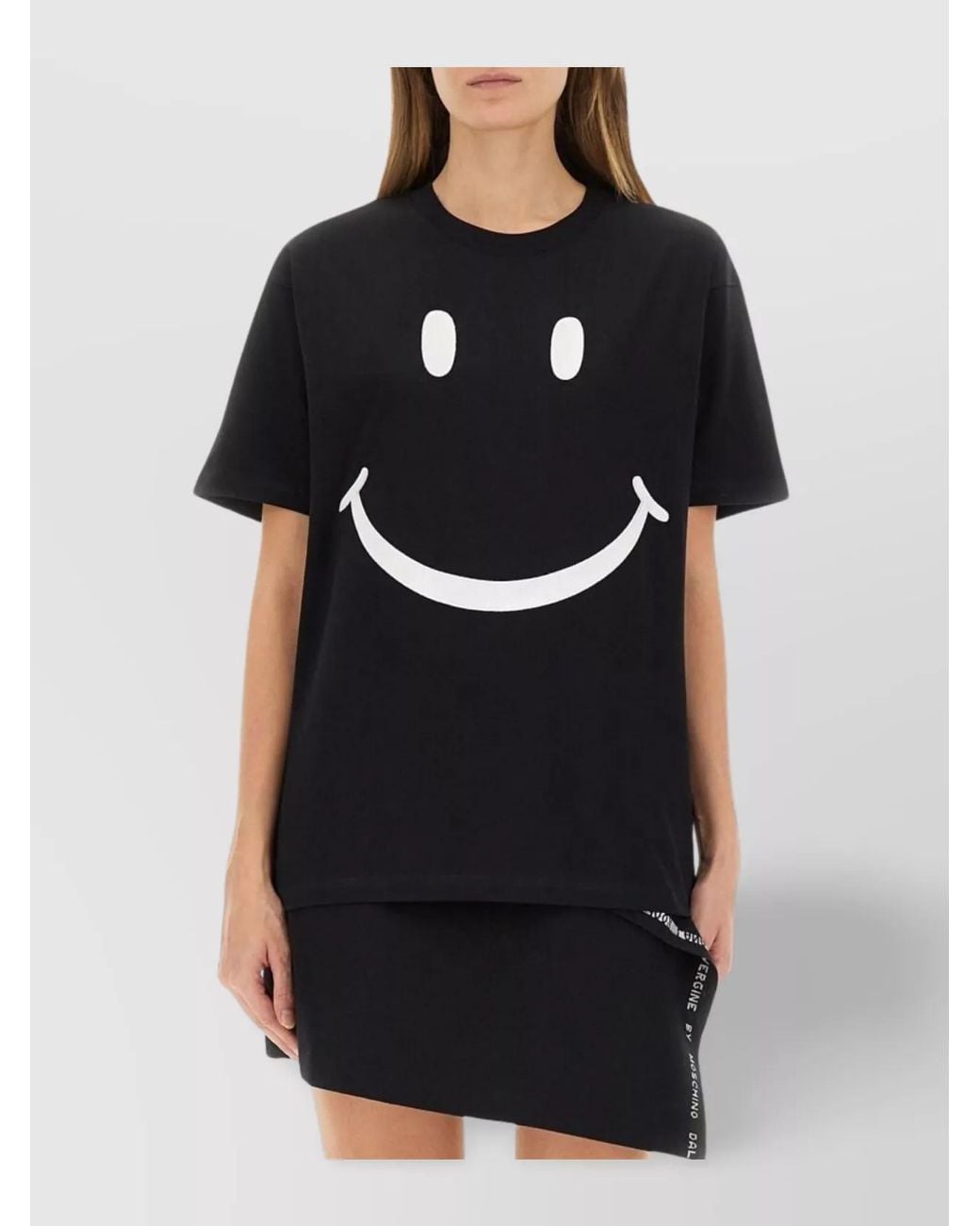 Moschino Black Cotton Regular-Fit T-Shirt
