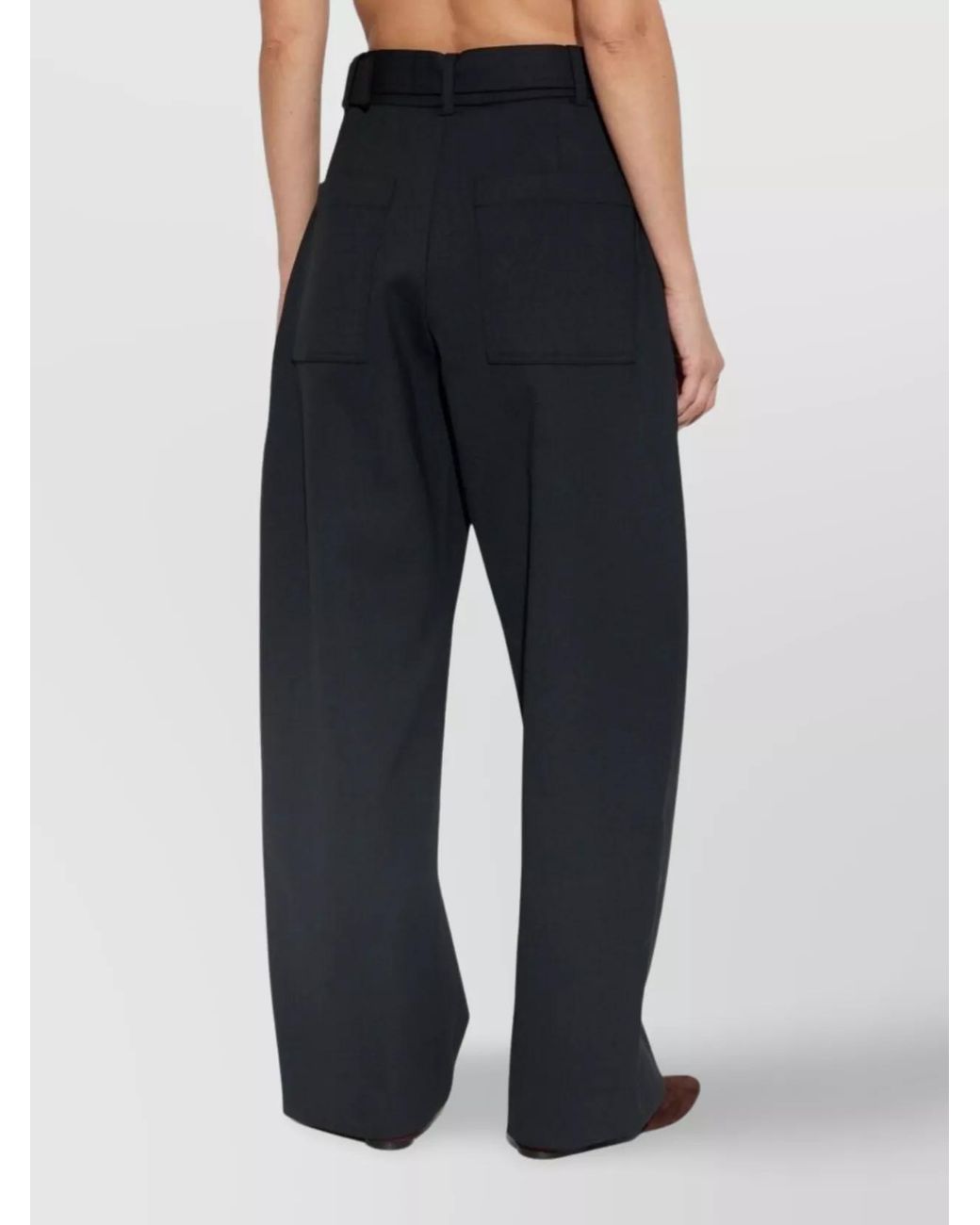 Studio Nicholson Blue Wide-Leg Trousers
