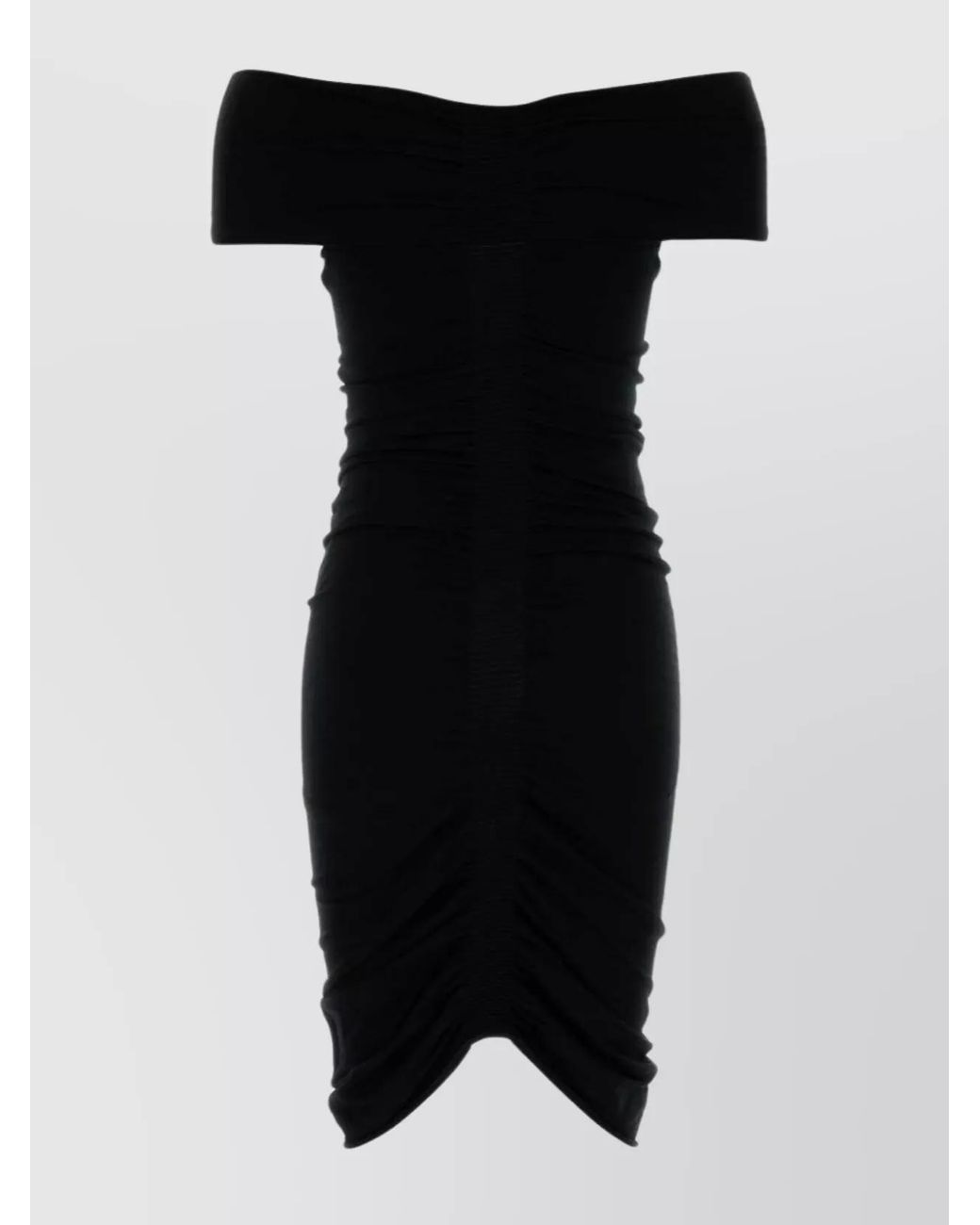 Alexander Wang Black Off-Shoulder Mini Dress