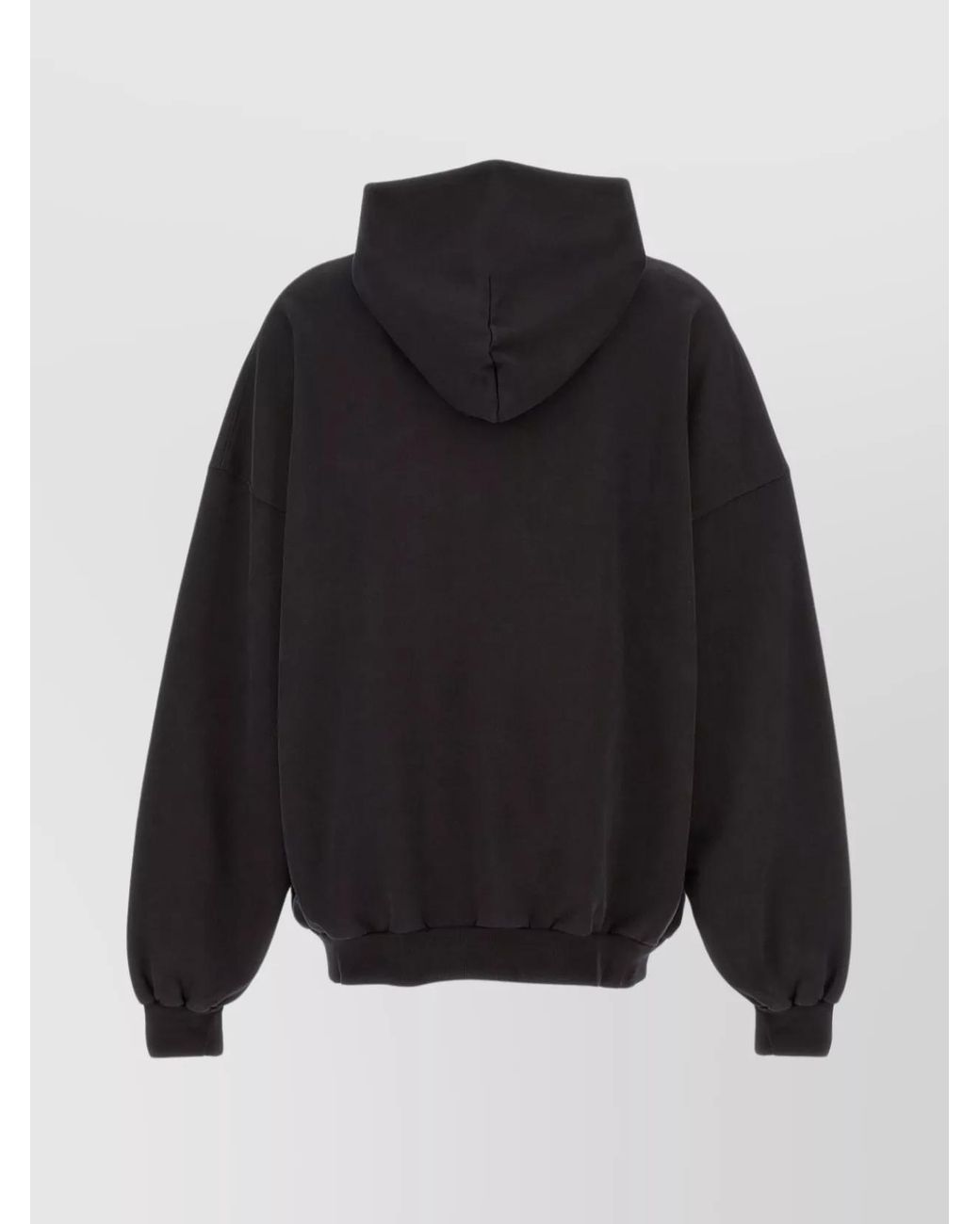 Balenciaga Black Cotton Oversized Hoodie