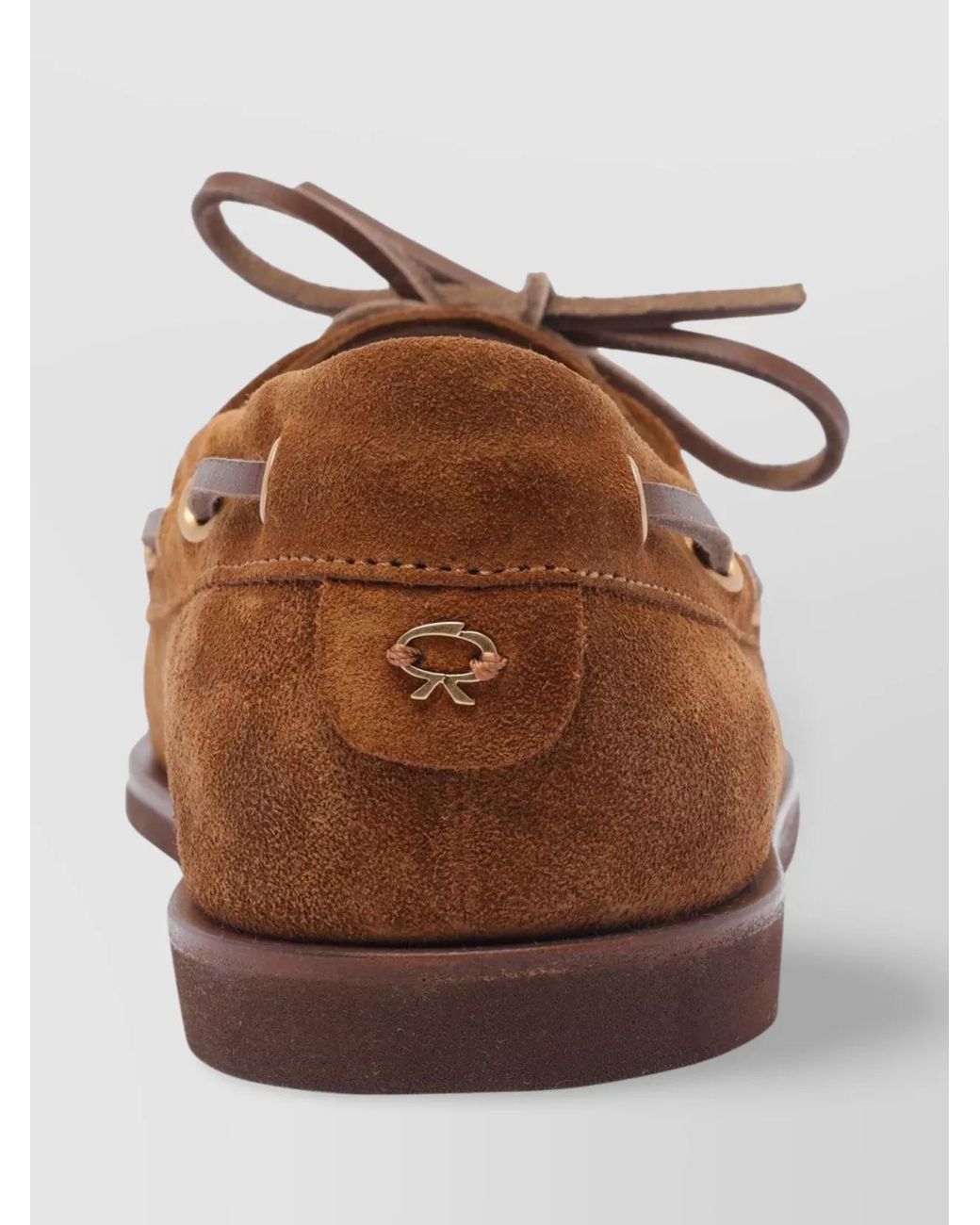Gianvito Rossi Brown Suede Leather Vandée Loafers