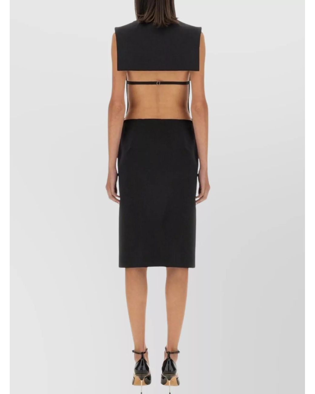 Sportmax Black Knee-Length Dress