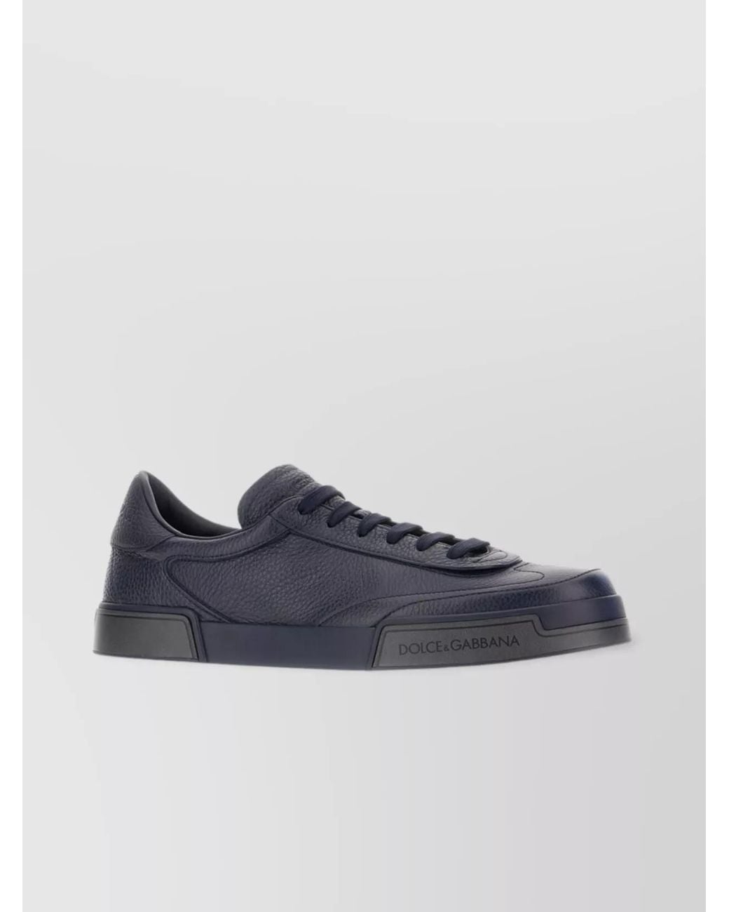 Dolce & Gabbana Blue Leather Low-Top Sneakers for men