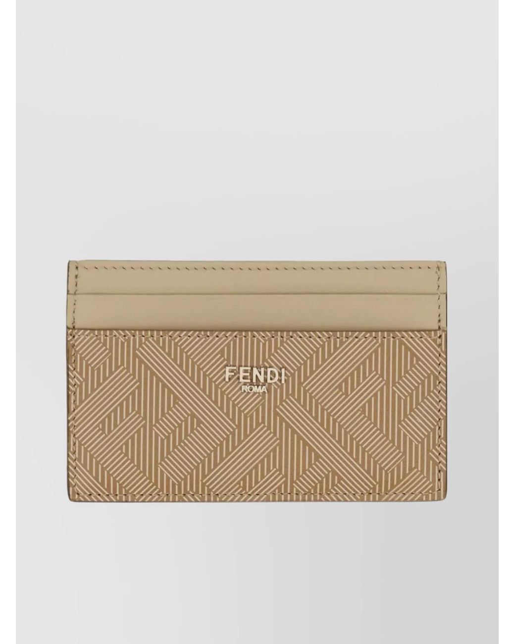 Fendi Natural Leather Cardholder for men