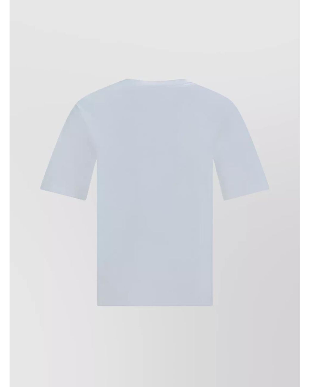 DSquared² Blue Cotton Loose-Fit Graphic T-Shirt for men