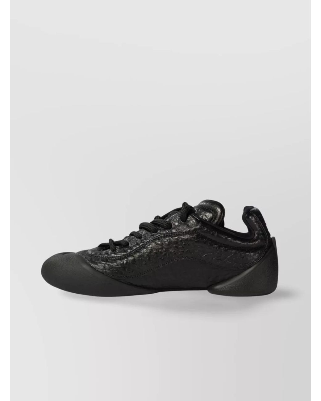 McQueen Black Leather Low-Top Sneakers