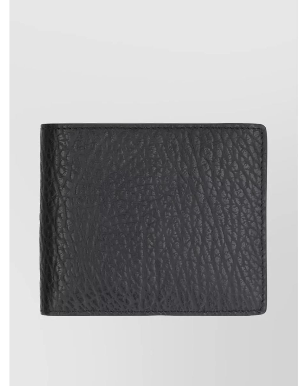 Maison Margiela Black Leather Bifold Wallet for men