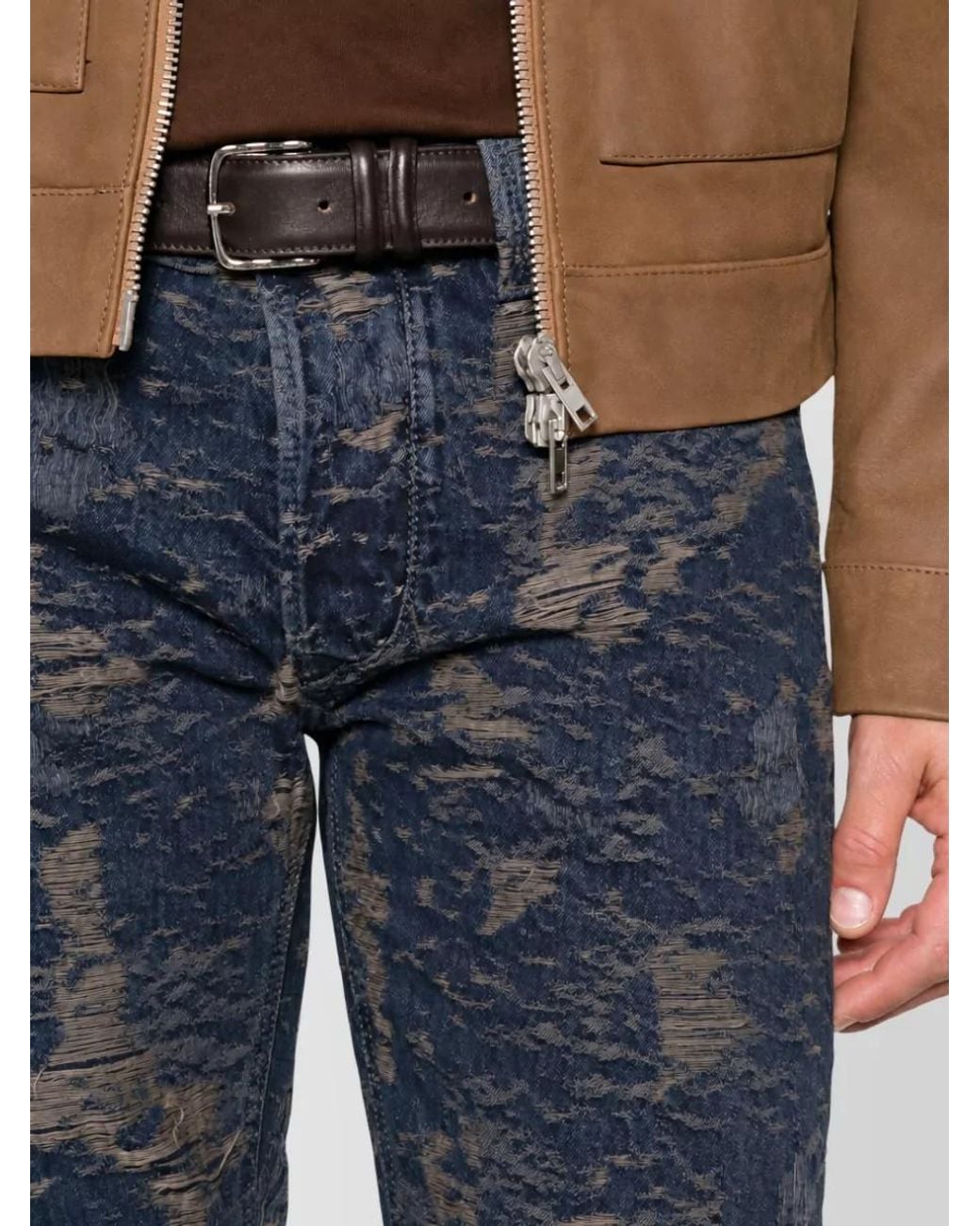 DIESEL Blue Denim Straight-Leg Jeans for men