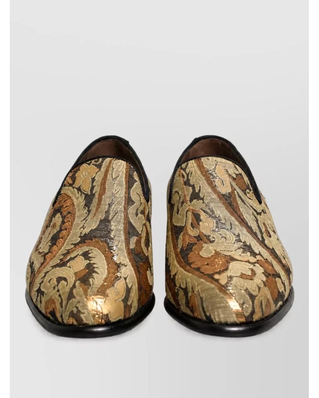 Dolce & Gabbana Multicolor Leather Slip-On Monk Shoes for men