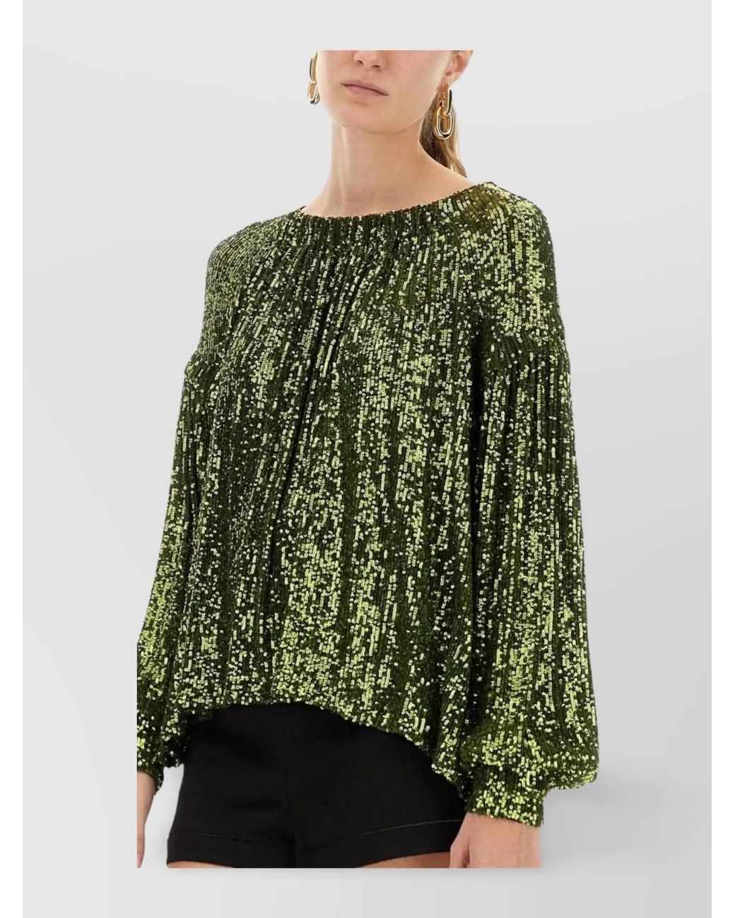 Rabanne Green Sequin Blouse