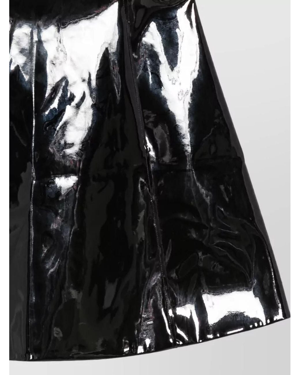Emporio Armani Black Paneled A-Line Mini Skirt