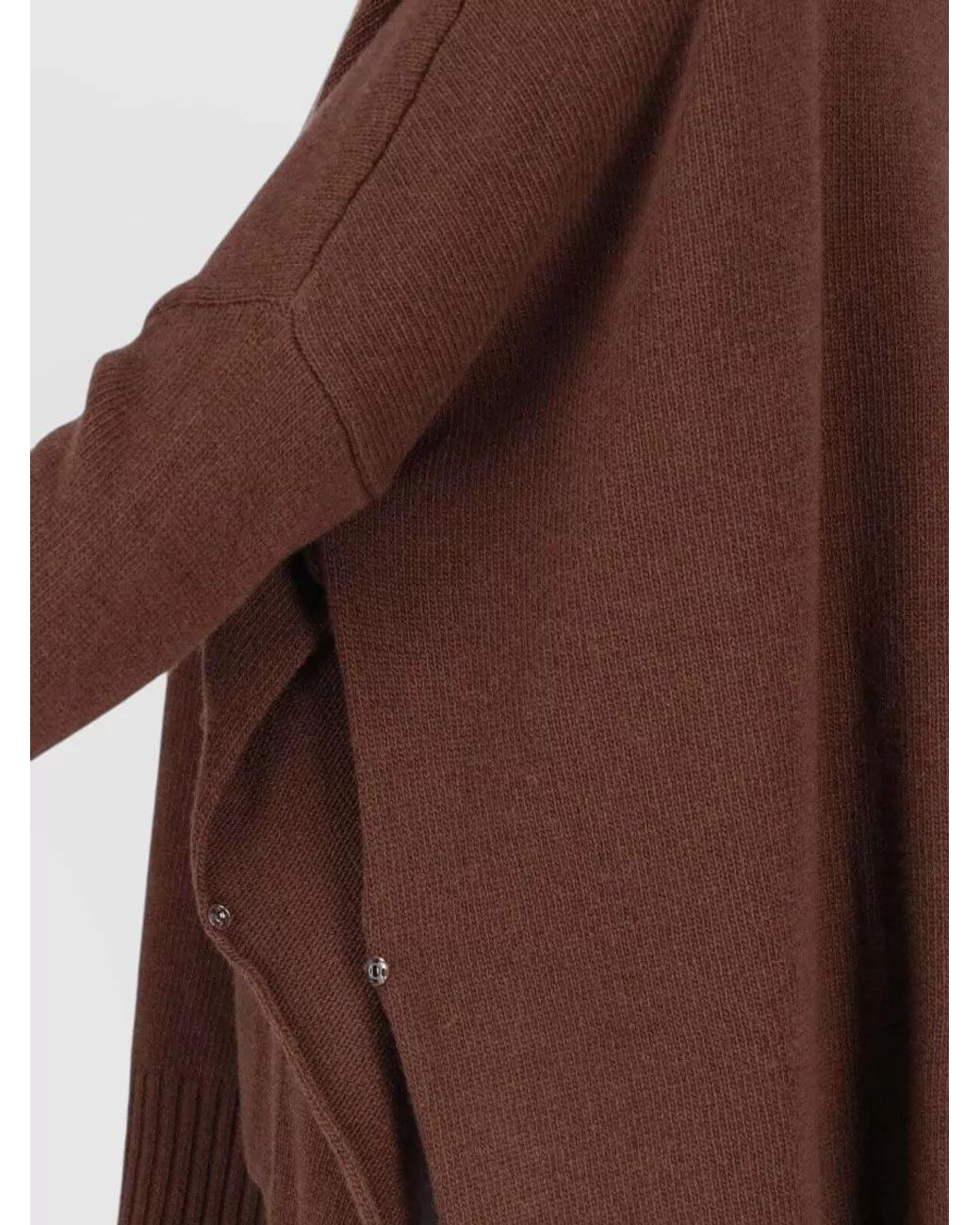 Ma'ry'ya Brown Cashmere Crewneck Sweatshirt