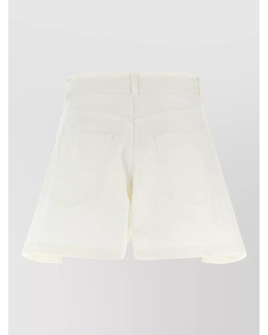 Sacai Natural Wide-Leg Tailored Shorts
