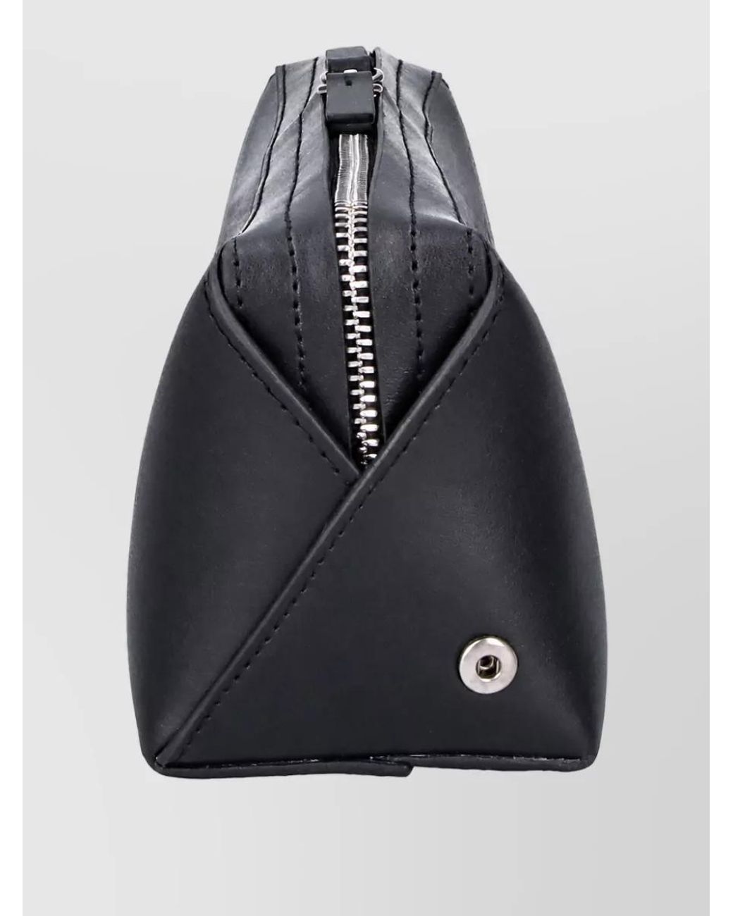 MM6 by Maison Margiela Gray Circle Leather Belt Bag