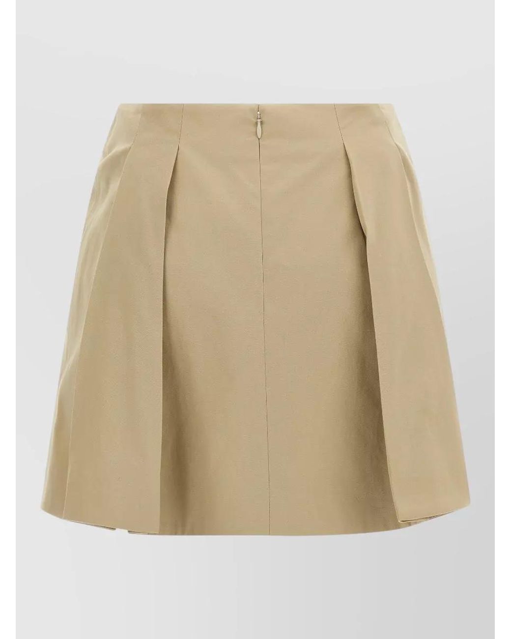 Balmain Natural Pleated Skirt