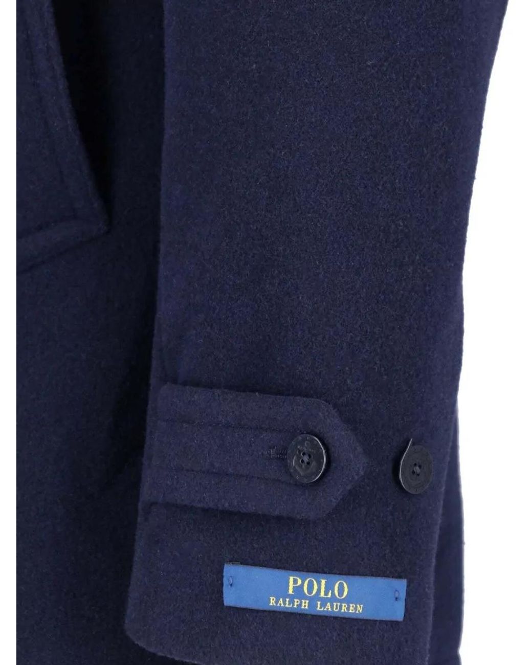 Polo Ralph Lauren Blue Wool Peacoat for men