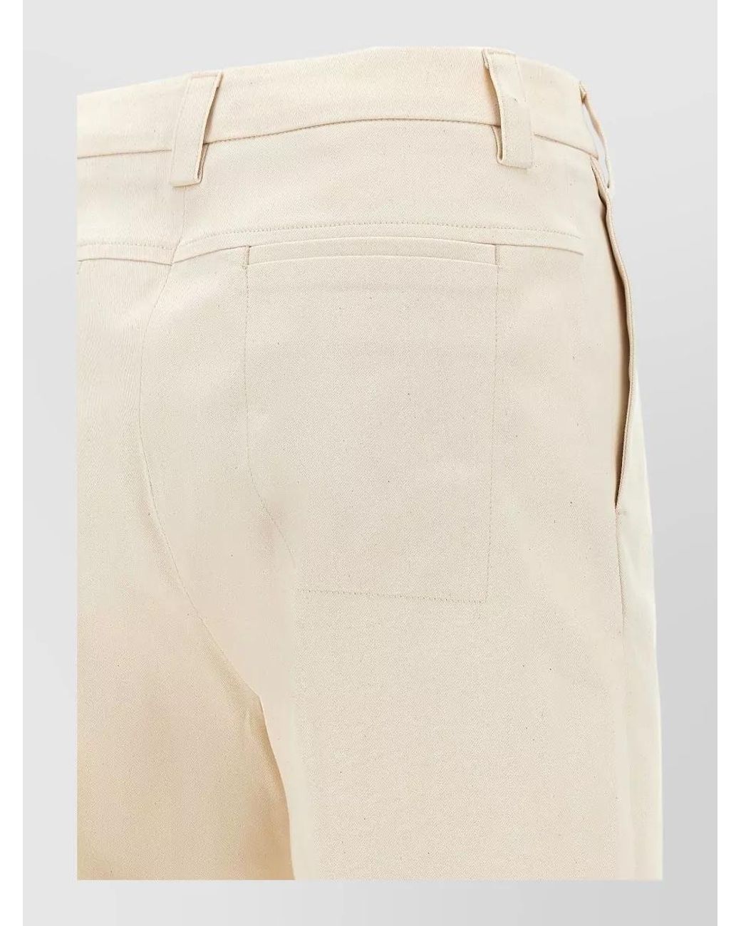 Thelatest White Wide-Leg Pleated Trousers