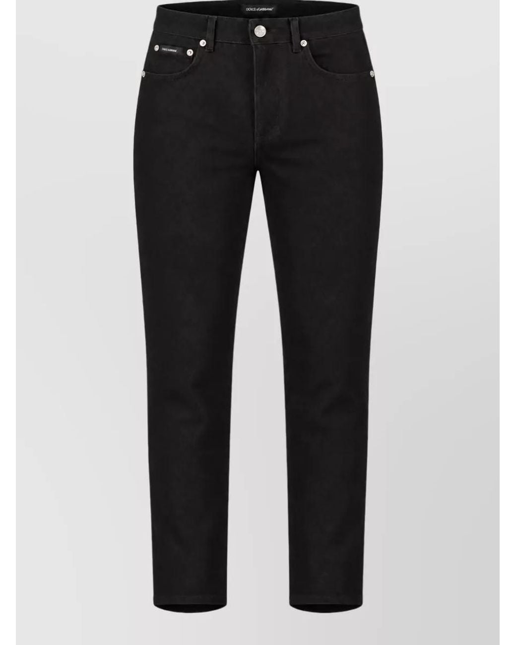 Dolce & Gabbana Black Denim Slim-Fit Jeans
