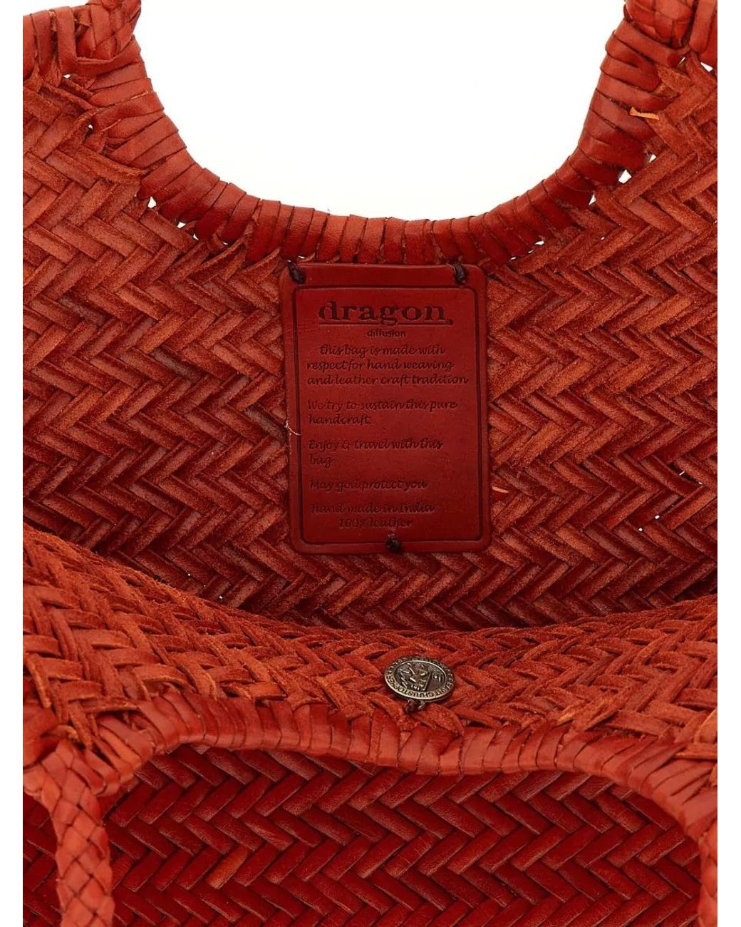 Dragon Diffusion Nantucket Large Woven Shoulder Tote Bag in Red | Lyst UK