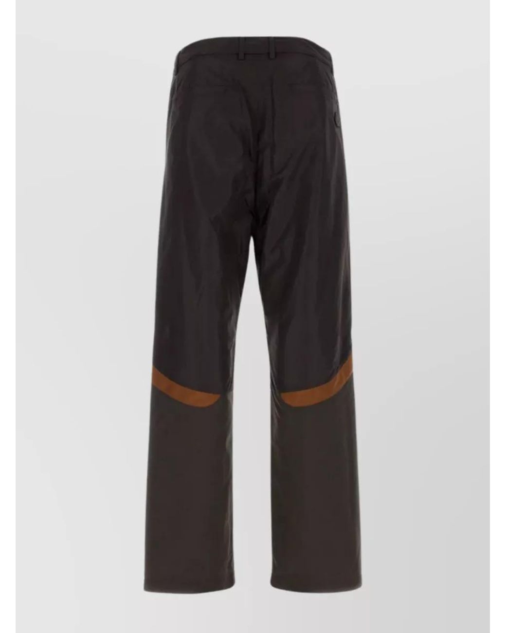 Moncler Black Nylon Wide-Leg Trousers for men