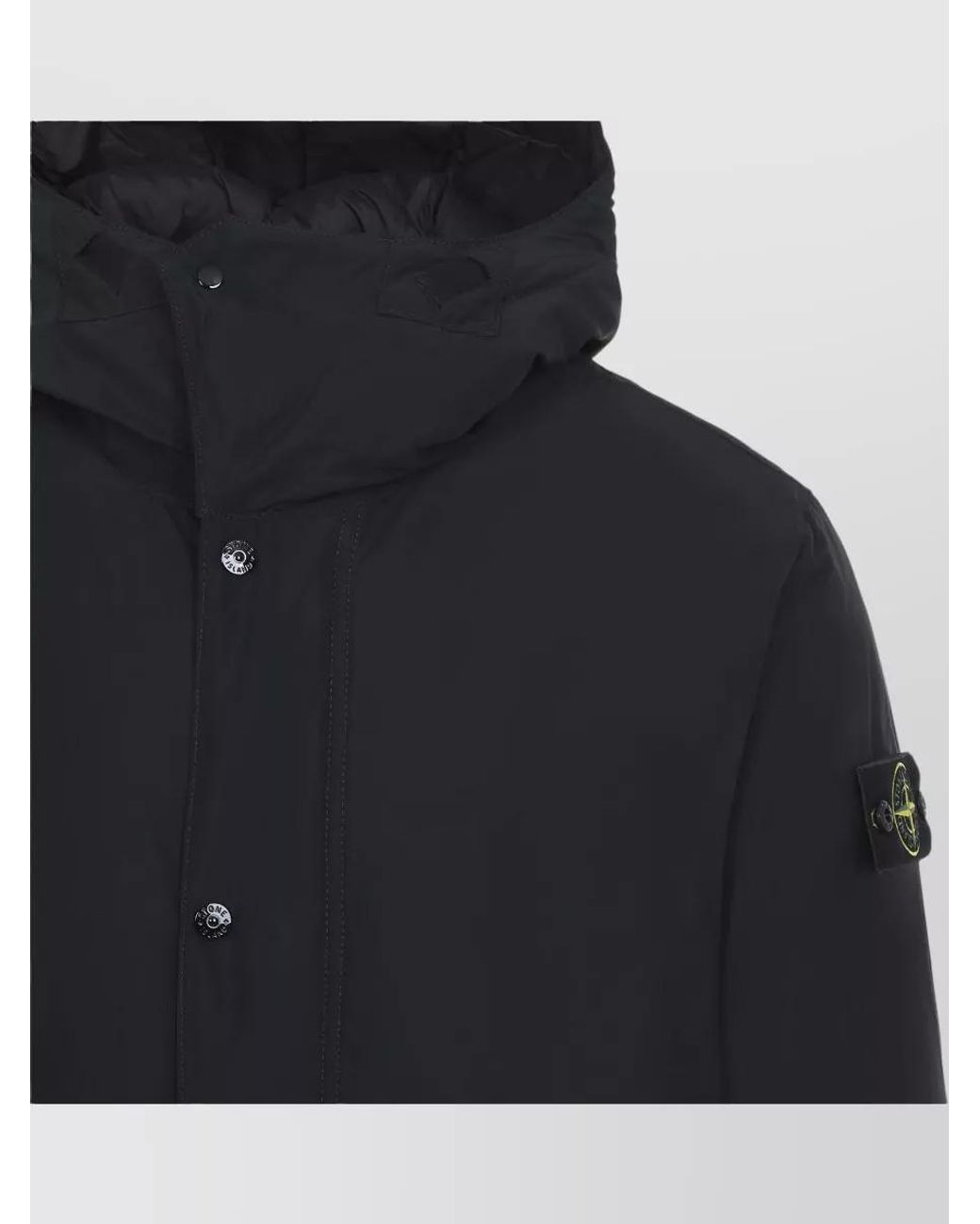 Stone Island Blue Down Long Padded Parka for men