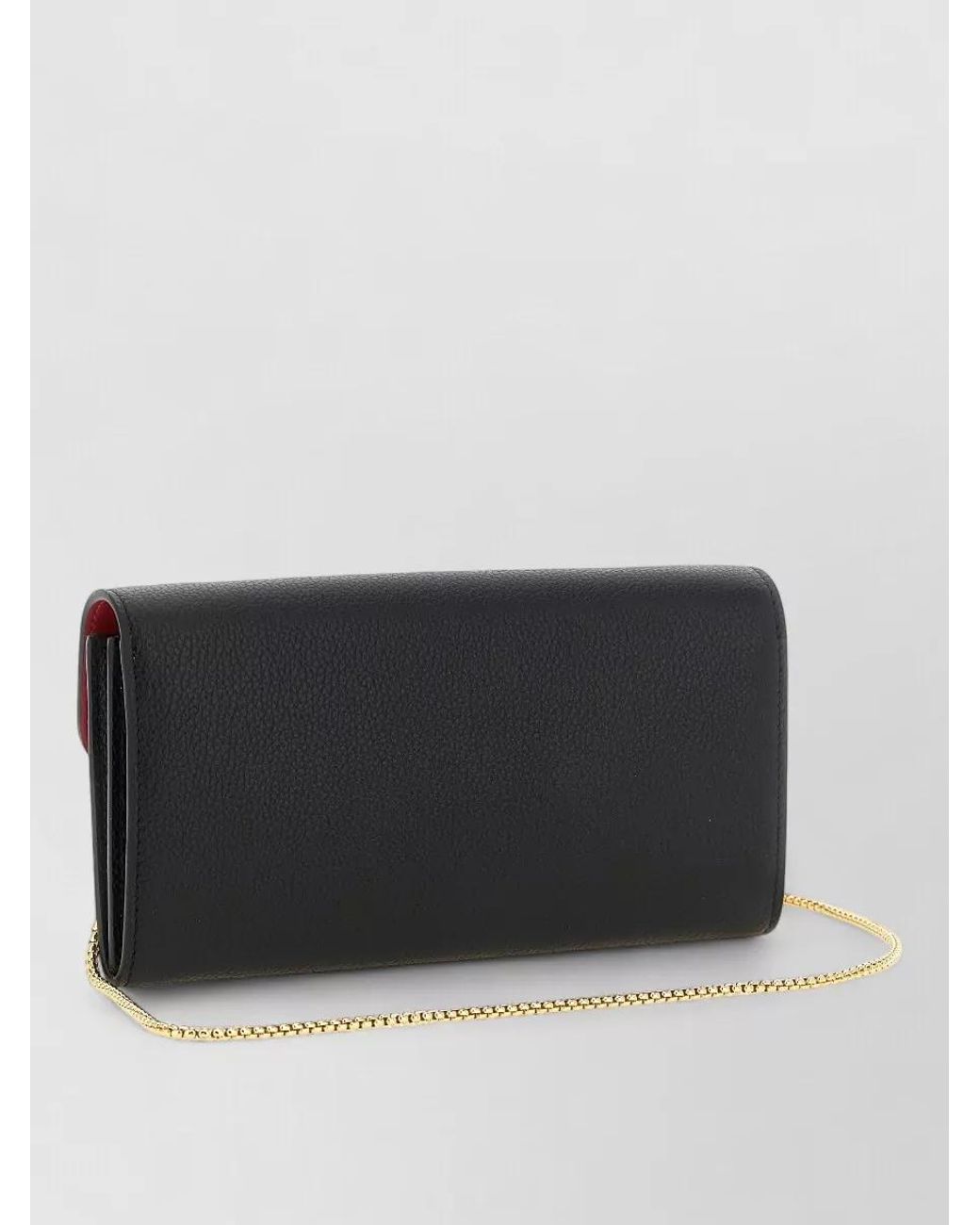 Ferragamo Black Gancini Leather Clutch Bag
