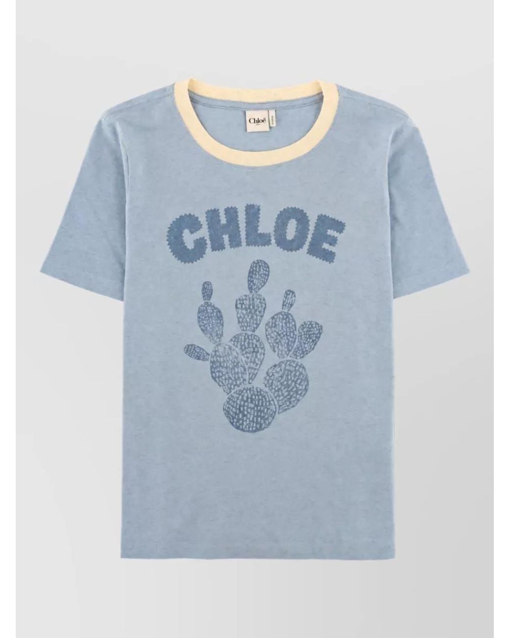 Chloé Blue Cotton T-Shirt