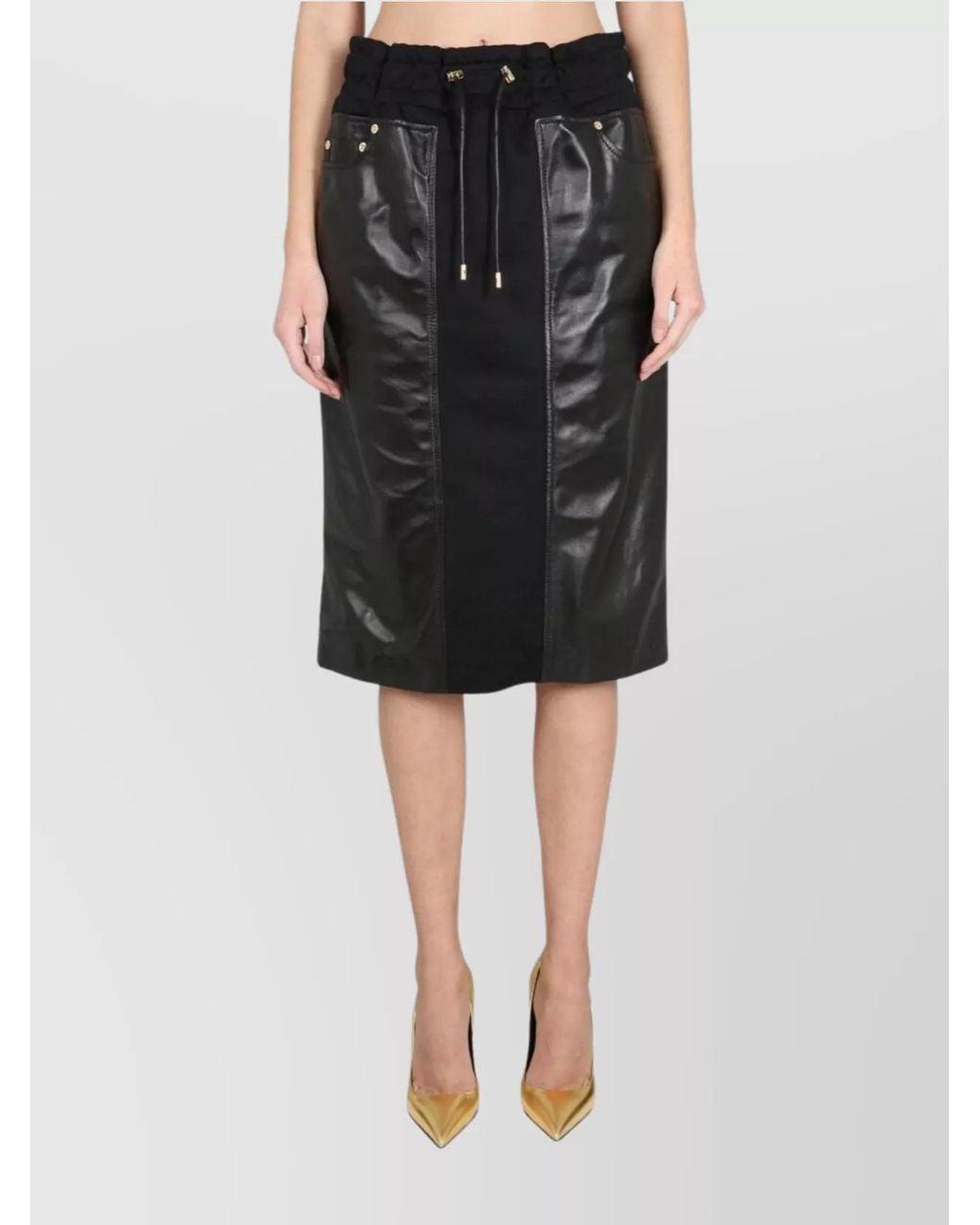 Tom Ford Black Silk Blend High-Waisted Skirt