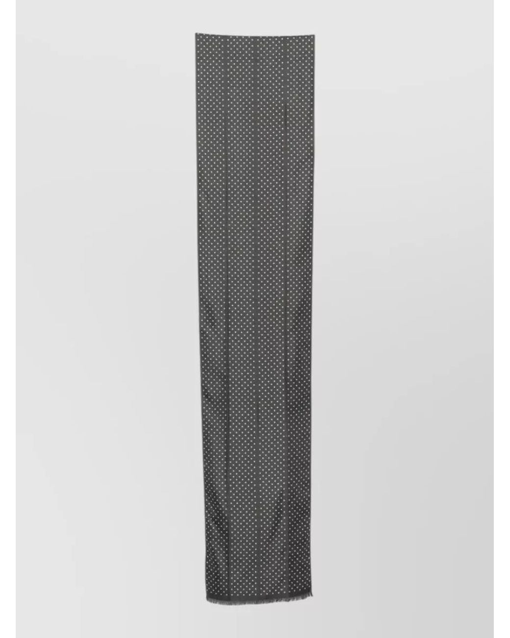 Tom Ford Gray Silk Polka Dot Scarf for men