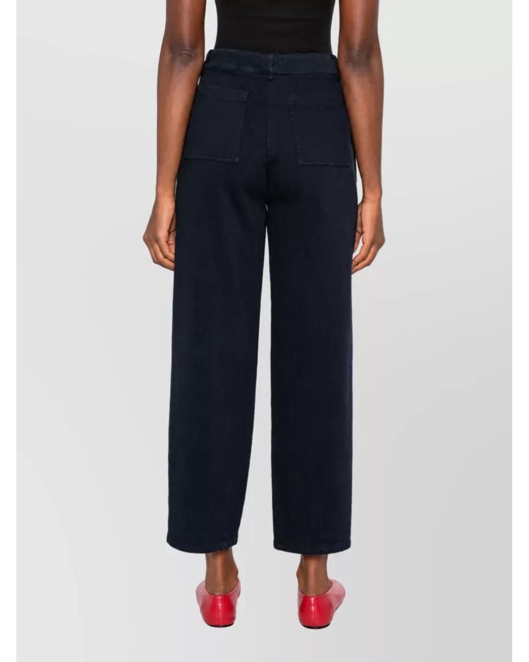 Via Masini 80 White Straight-Leg Jeans