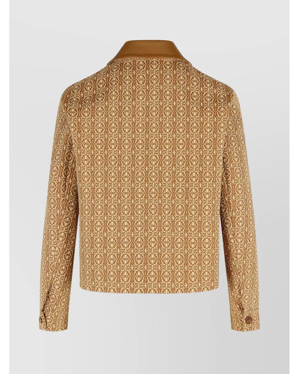 Max Mara Natural Jacquard Fitted Jacket