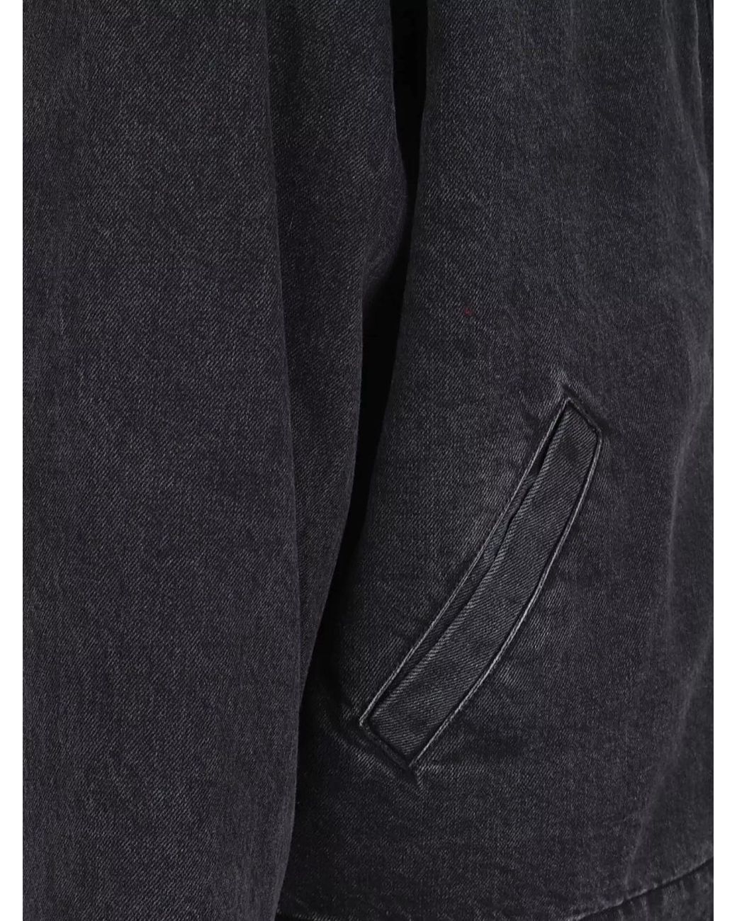 KENZO Blue Denim Sherpa-Collar Lightweight Jacket for men