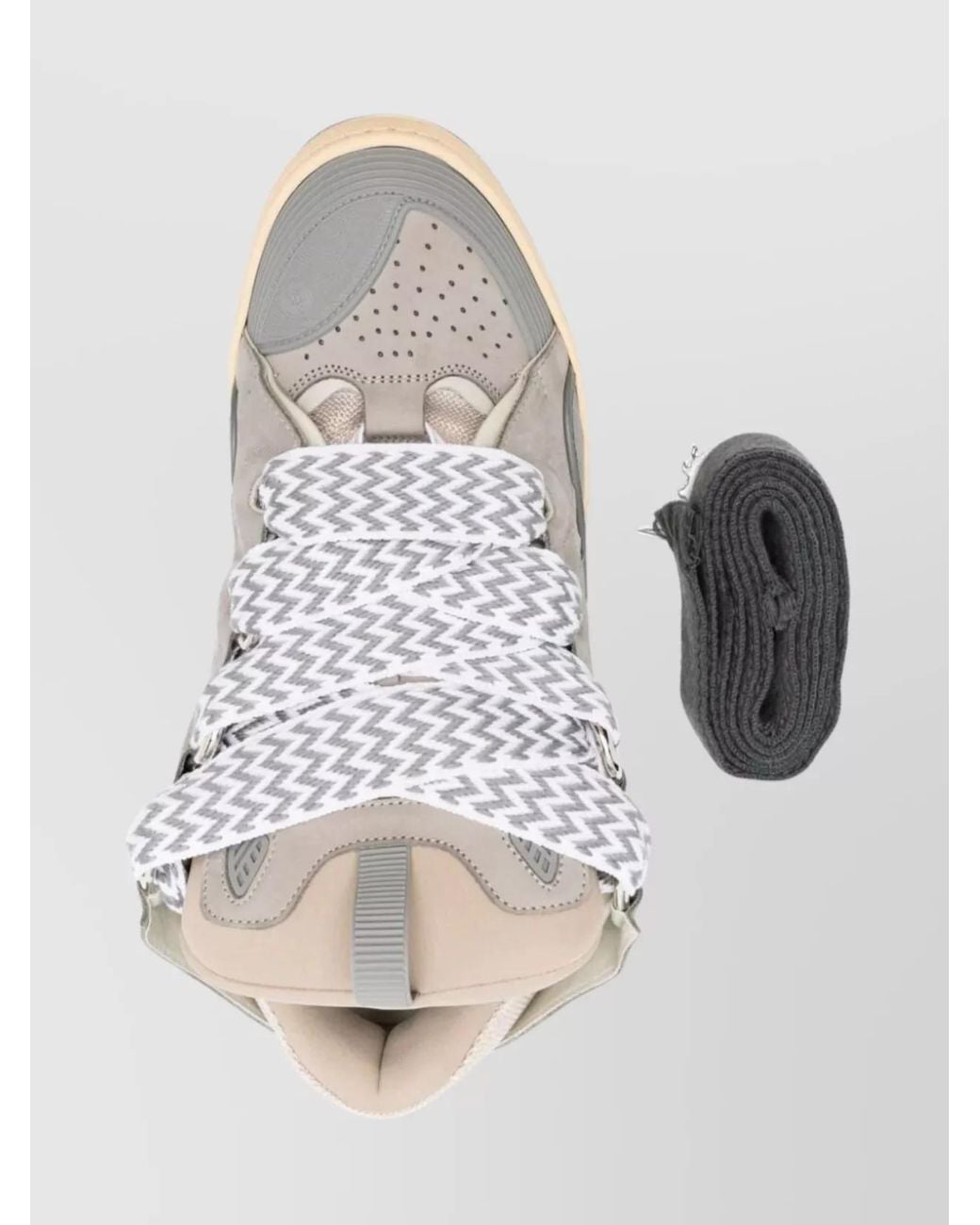 Lanvin Natural Leather Low-Top Sneakers for men