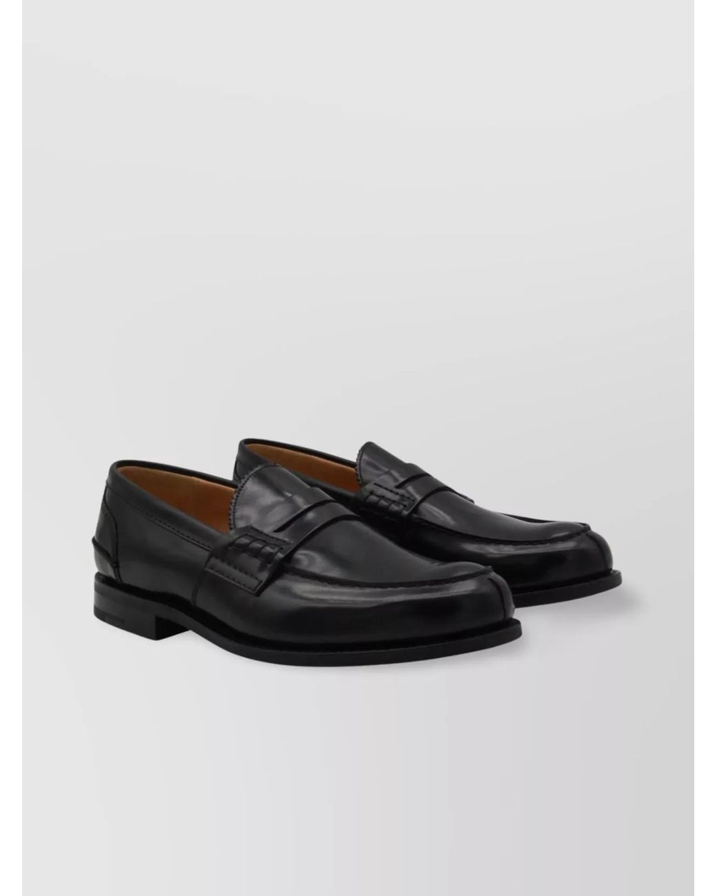Church's Black Leather Pembrey Loafers for men
