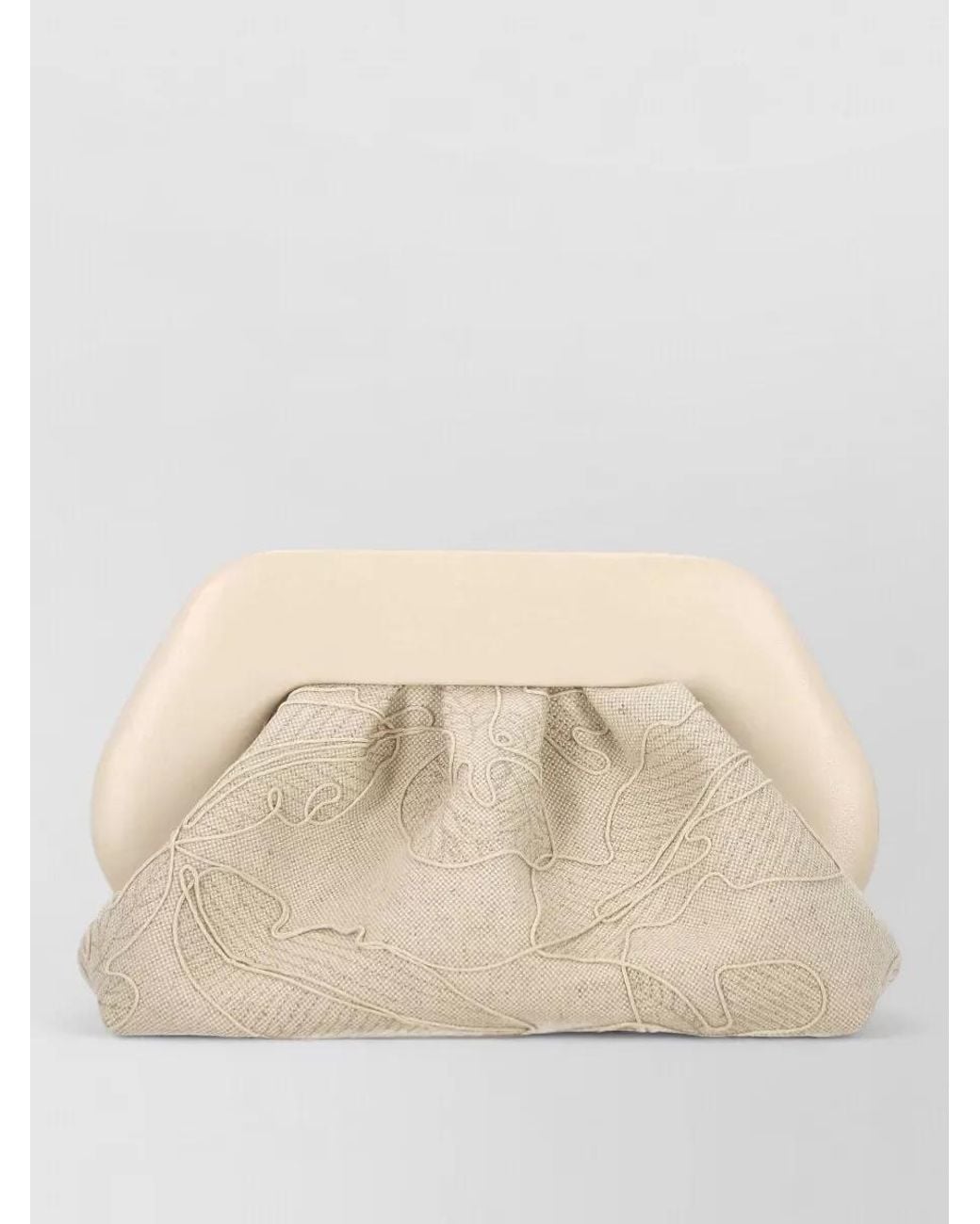 THEMOIRÈ Natural Bios Medium Leather Clutch Bag