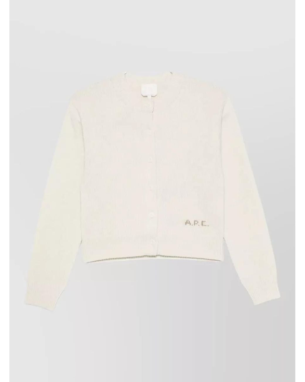 A.P.C. Natural Wool Cardigan